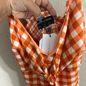 Orange maxi dress NWT size 12